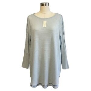 SOFT SURROUNDINGS XS Light Blue Knit Tunic